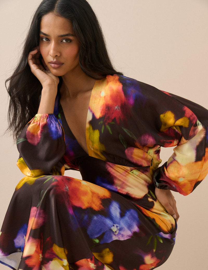 Floral Allura Midi Dress