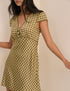 Green Gingham Rosa Mini Dress