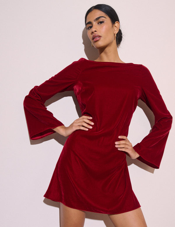 Red Velvet Joelle Mini Dress