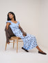 Blue Polka Dot Ava Maxi Dress