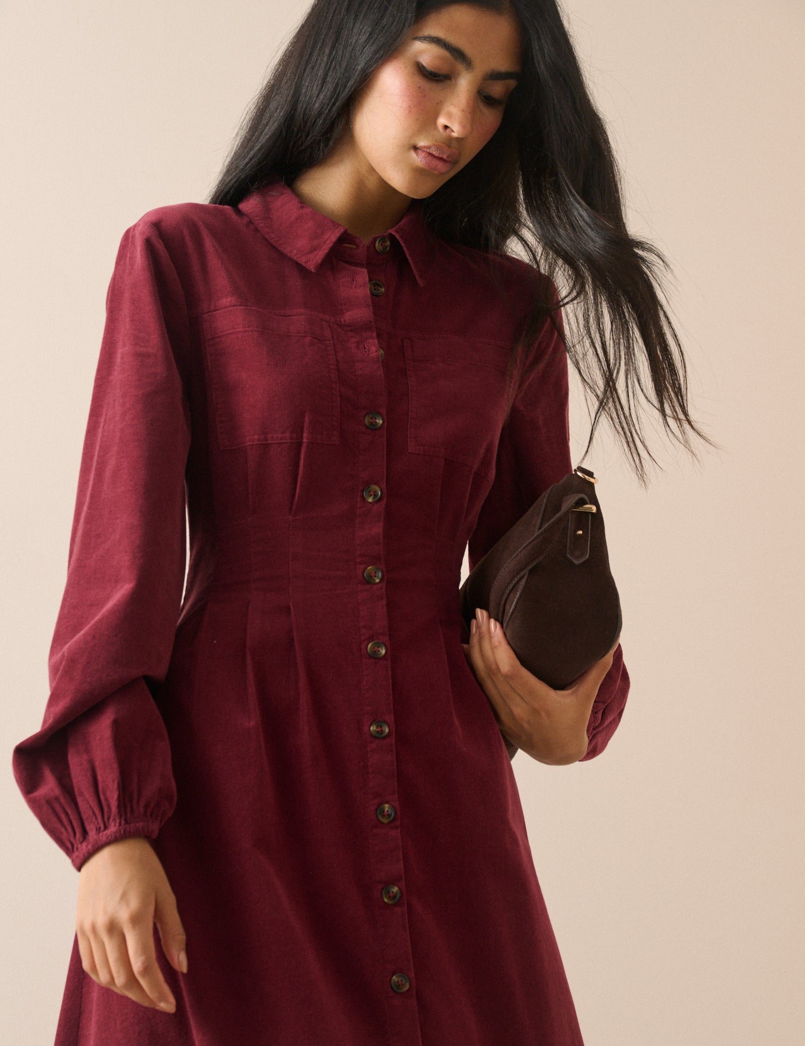 Red Cord Montego Midi Dress