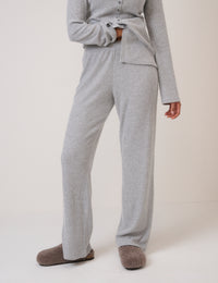 Grey Ribbed Trousers
