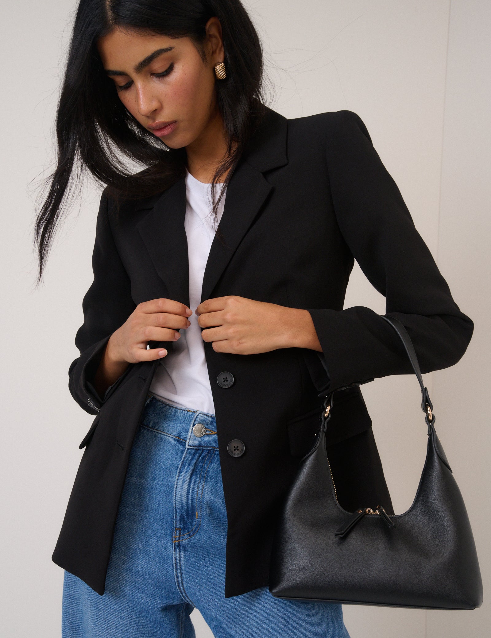 Black Cinched Blazer
