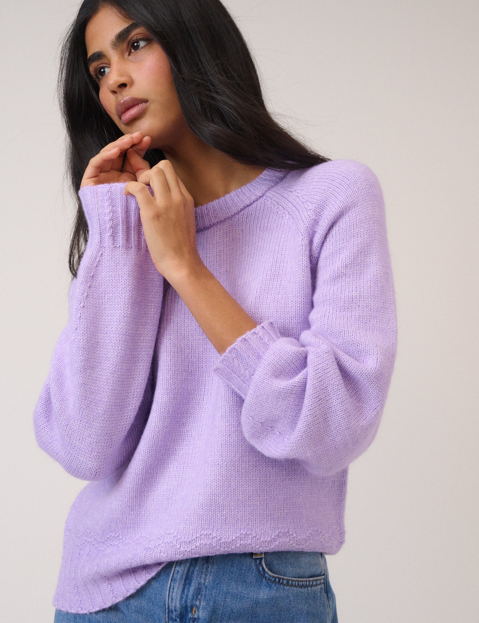 Purple Knitted Jumper