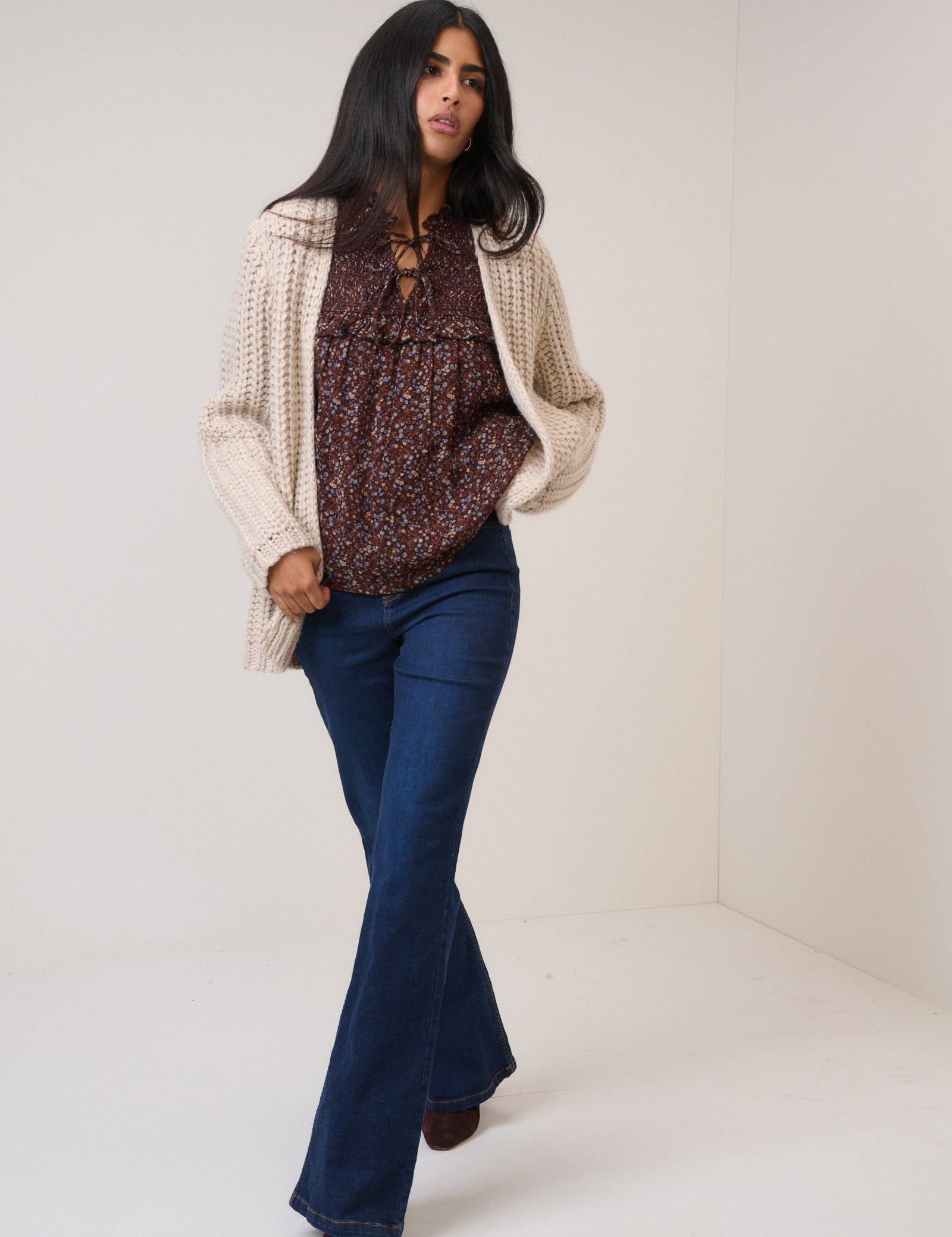 Cream Chunky Cardigan