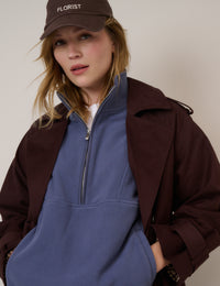 Blue Half Zip Fleece