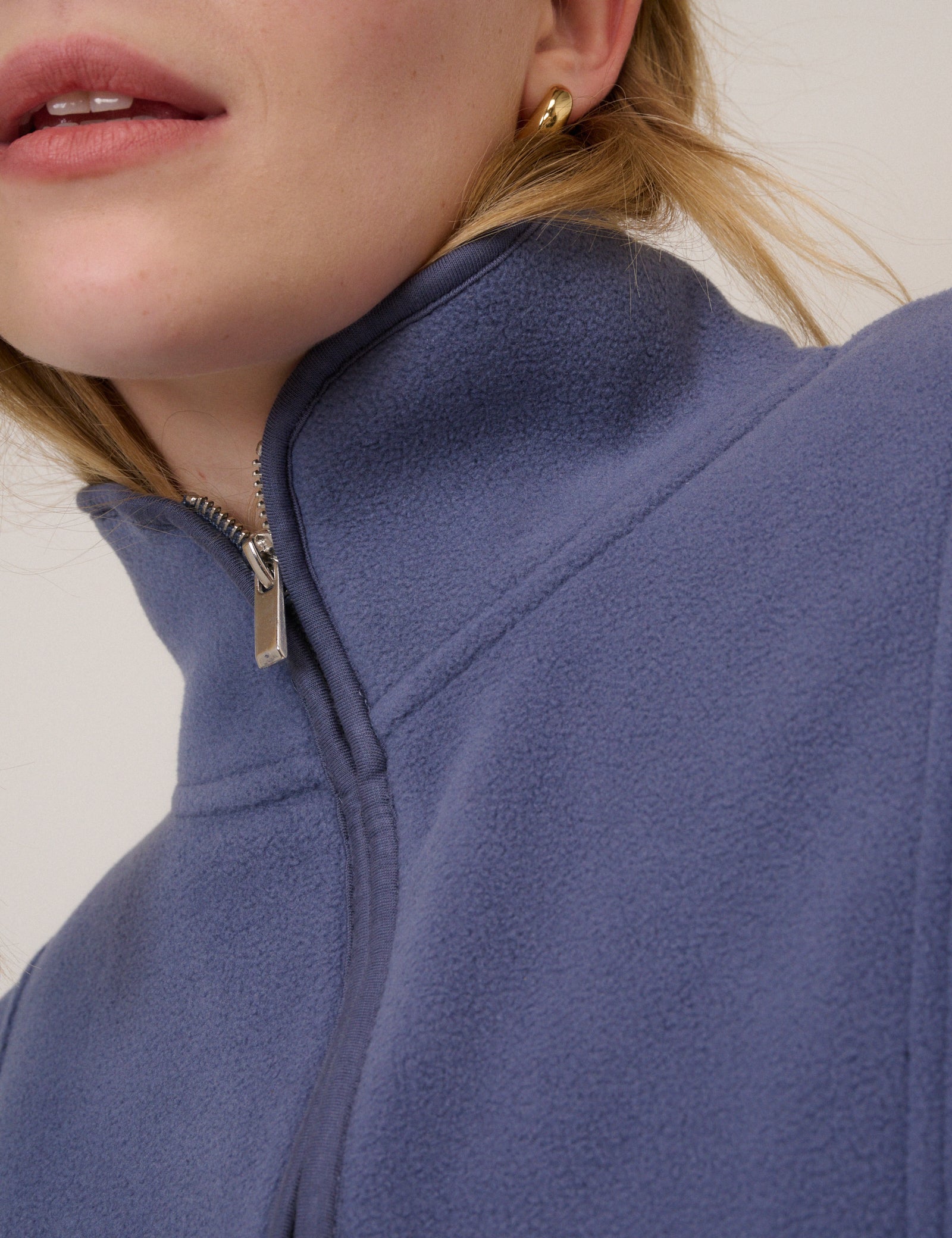 Blue Half Zip Fleece