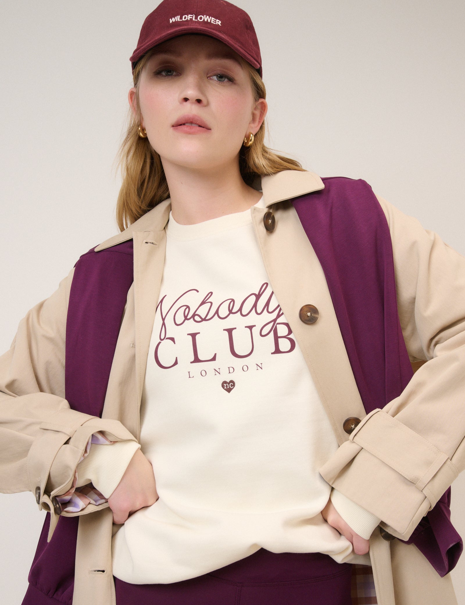 Cream Nobody's Club Sweatshirt
