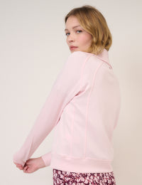 Pink Quarter Zip Jumper