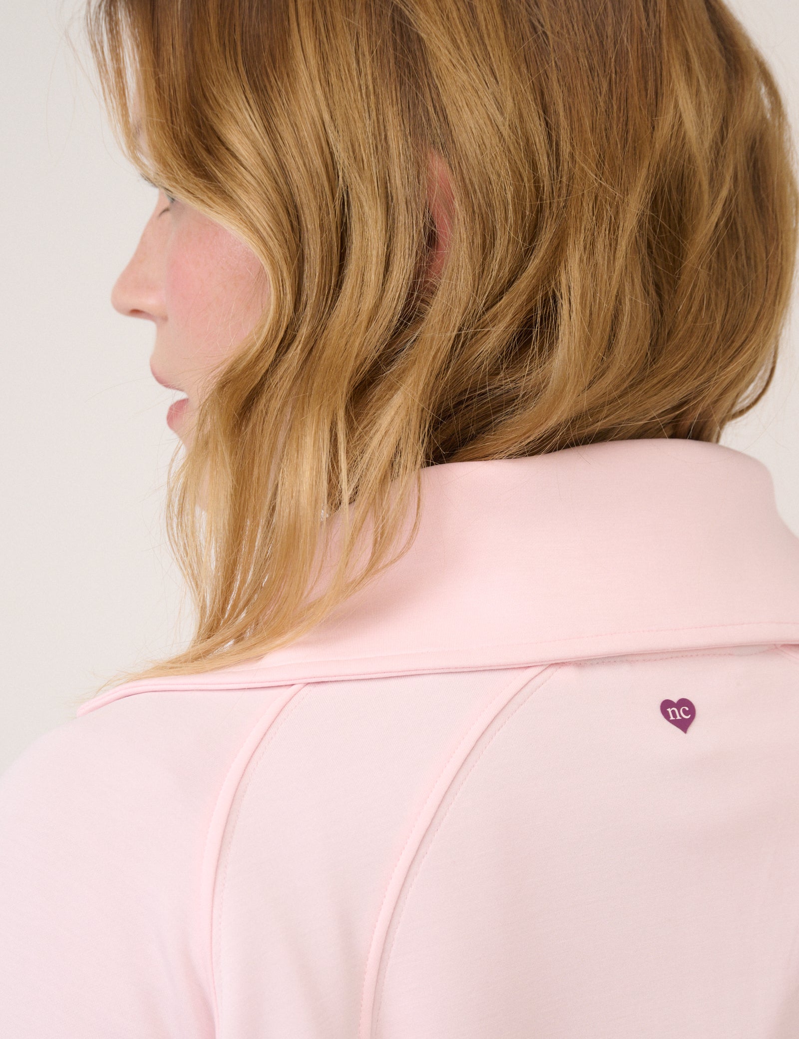 Pink Quarter Zip Jumper