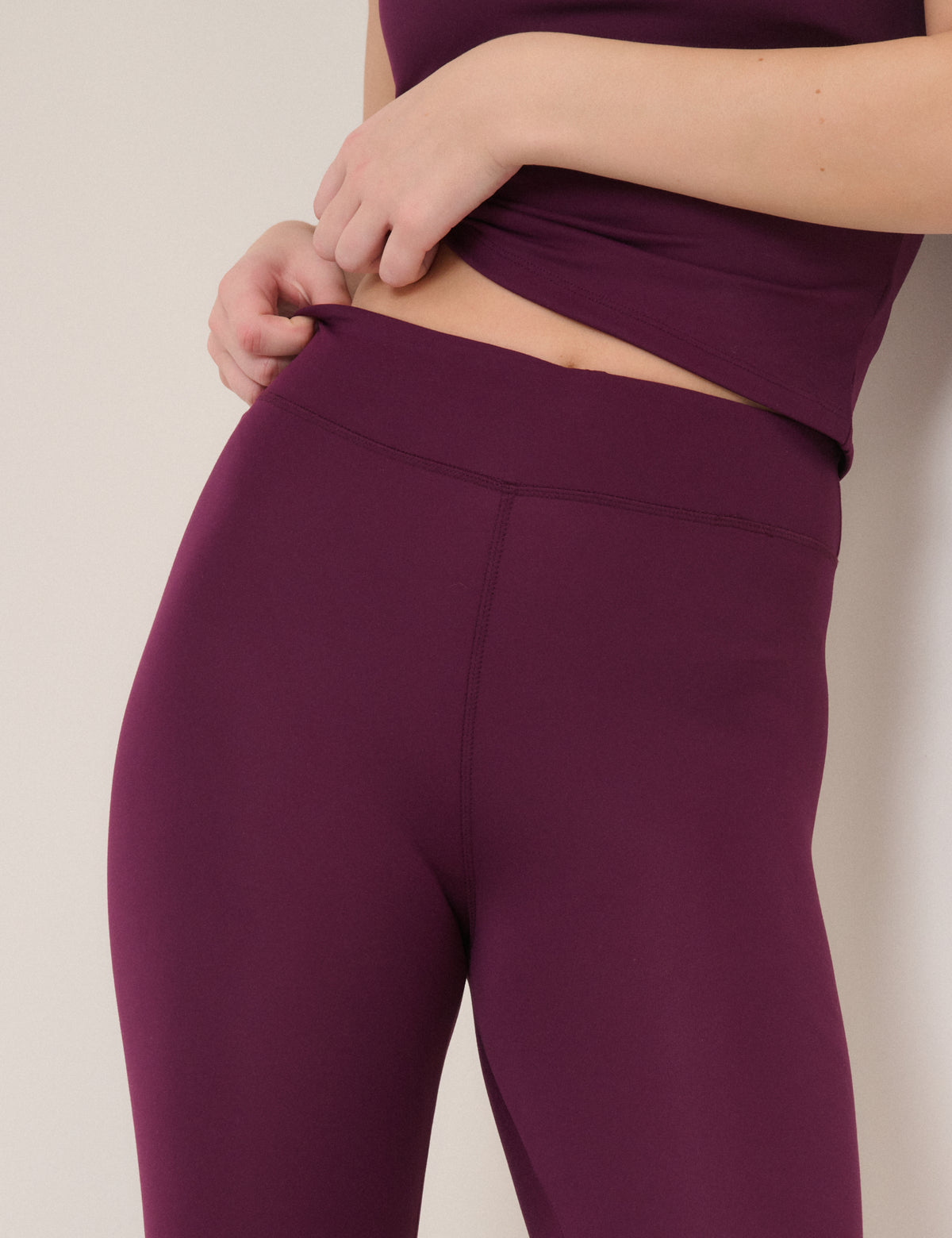 Burgundy Athleisure Leggings