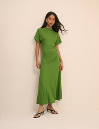 Green Jersey Niamh Midi Dress