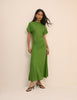 Green Jersey Niamh Midi Dress