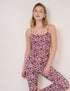 Pink Floral Athleisure Vest