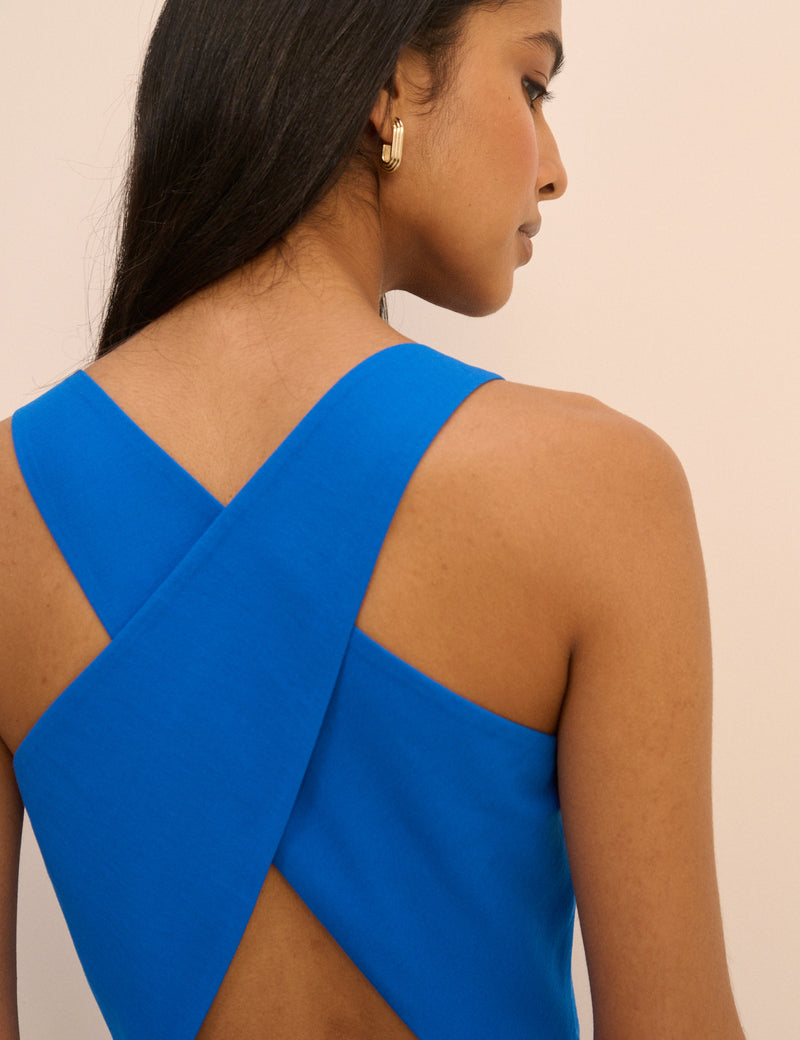 Cobalt Blue Reign Midi Dress