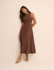 Chocolate Brown Reign Midi Dress