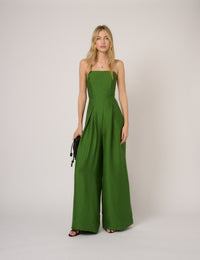 Green Bandeau Rory Jumpsuit