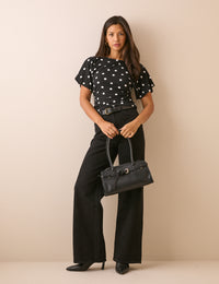 Grown On Neck Printed Top