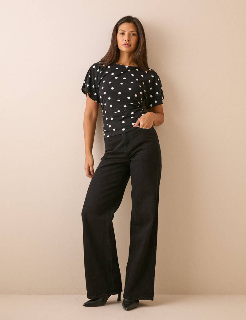 Grown On Neck Printed Top