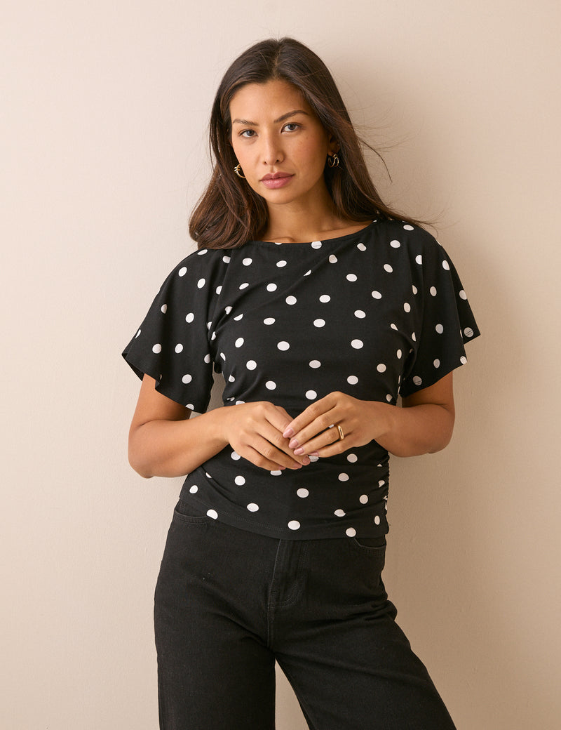 Grown On Neck Printed Top