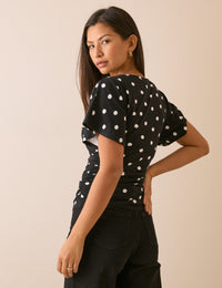 Grown On Neck Printed Top