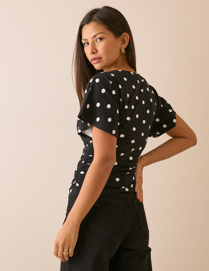 Grown On Neck Printed Top