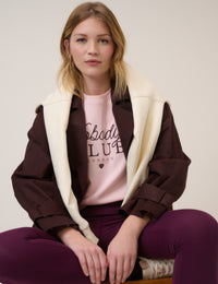 Pink Nobody's Club Graphic T-Shirt