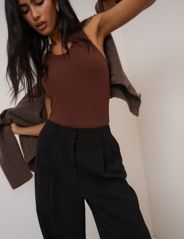 Black Wide Leg Trousers