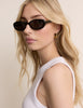 Black Oval Halo Sunglasses