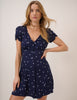 Navy Floral Dina Mini Dress