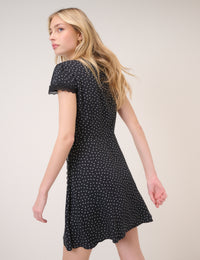 Black Polka Dot Ginny Mini Dress