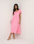 Pink Gia Midi Dress