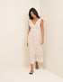 White Floral Coen Midi Dress