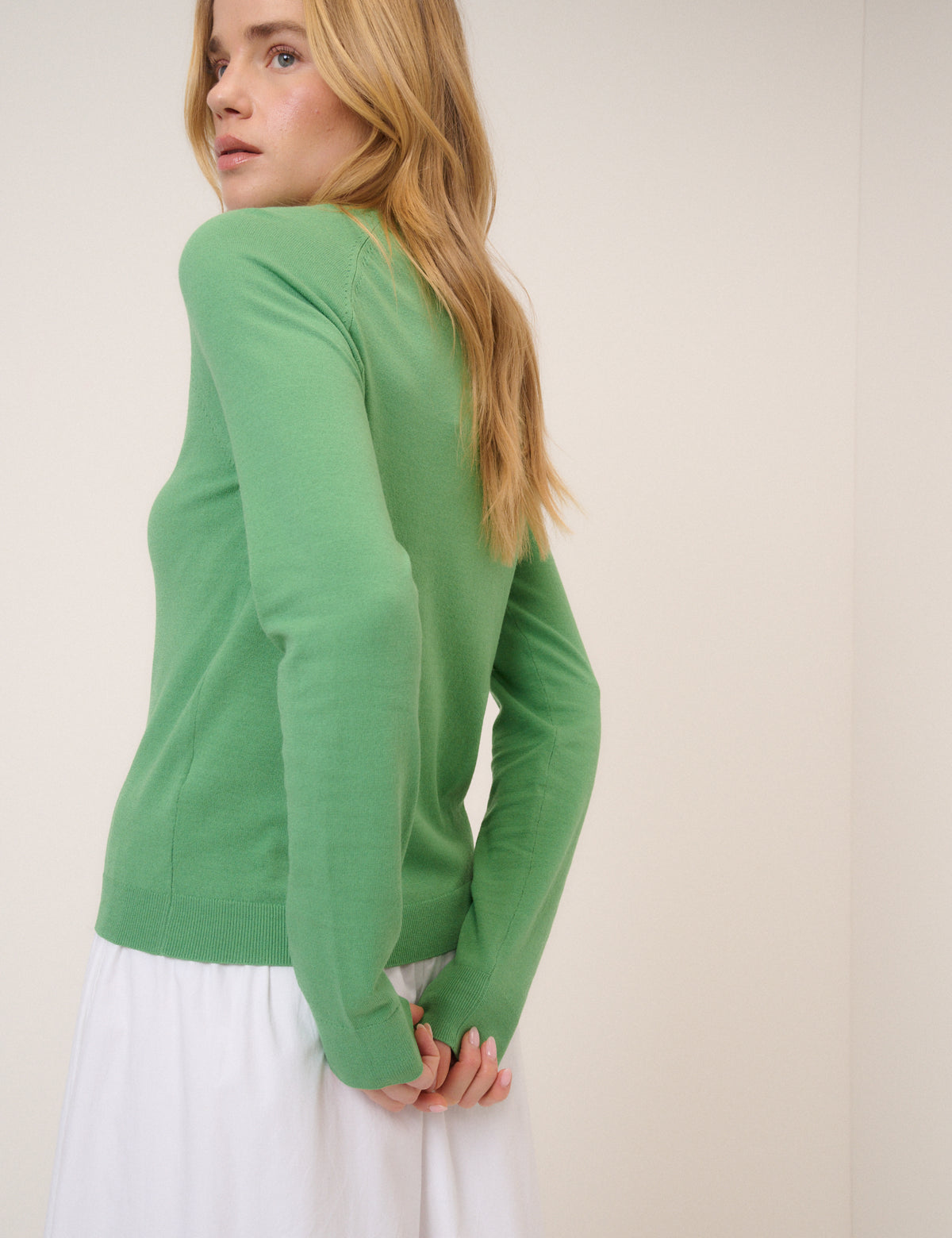 Green Crew Neck Jumper
