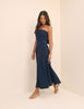 Navy Bow Back Chelsea Midi Dress