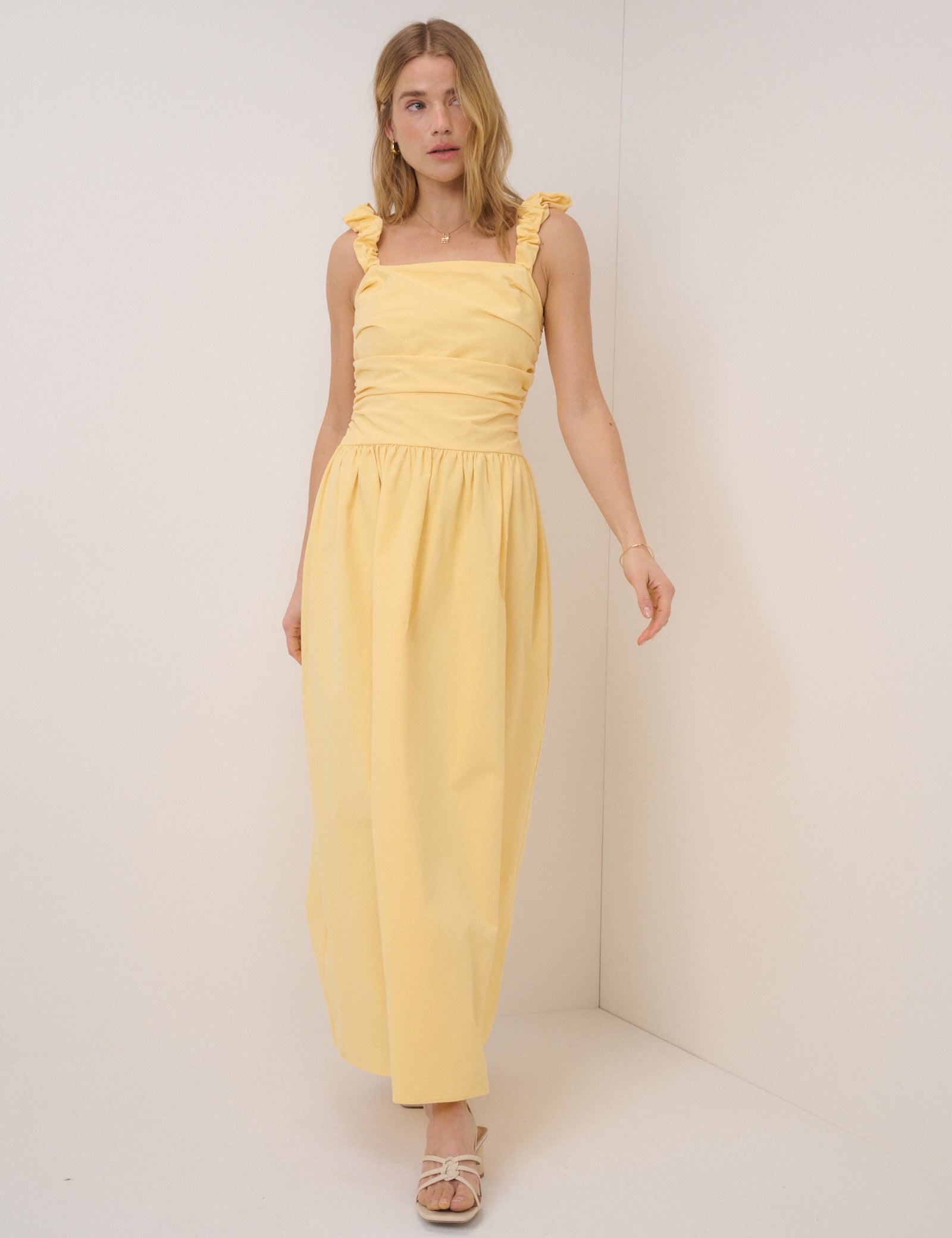 Butter Yellow Victoria Midaxi Dress