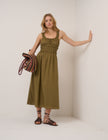 Green Sleeveless Ariel Midi Dress