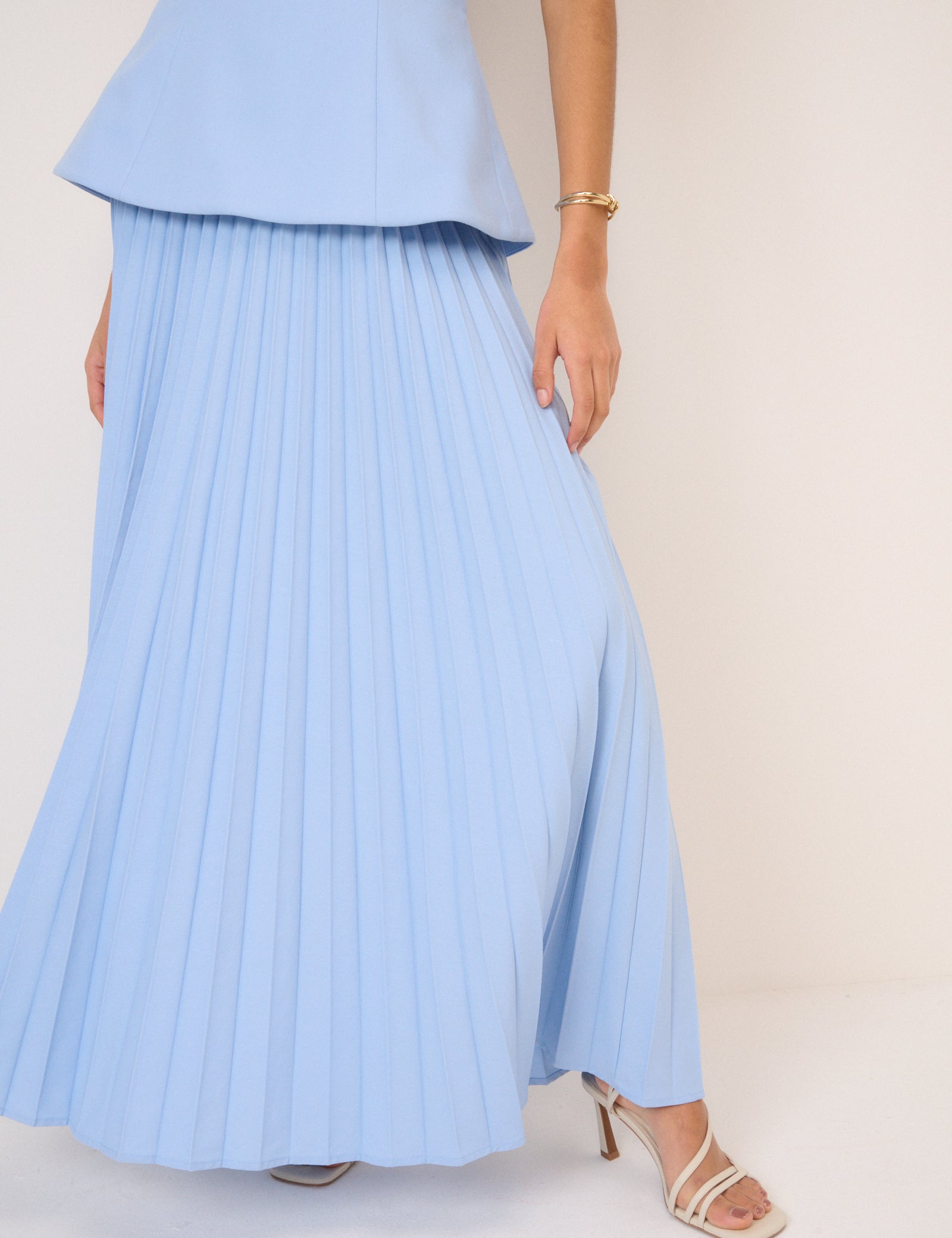 Blue Bandeau Ophelia Maxi Dress