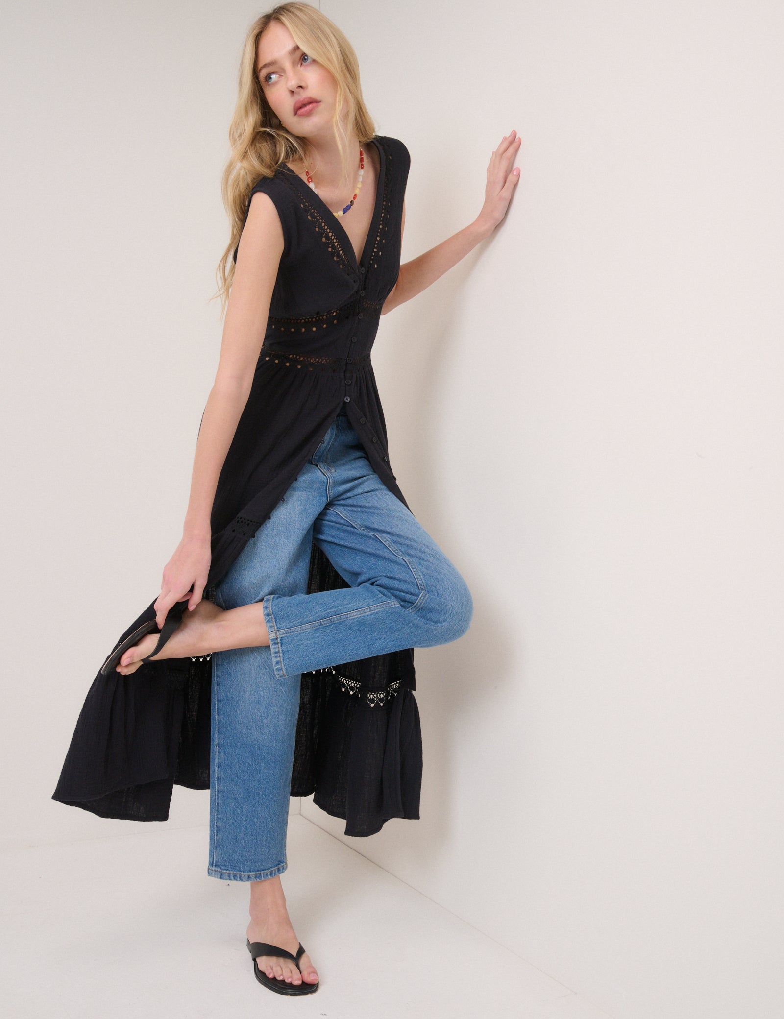 Black Wrena Midi Dress