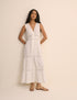 White Broderie Anglaise Wrena Midi Dress
