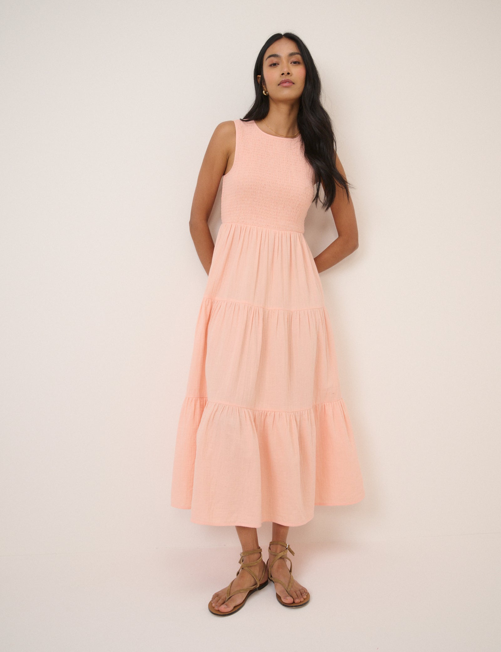 Light Pink Sleeveless Charlie Midaxi Dress