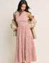 Pink and Red Gingham Shirred Charlie Midi Dress
