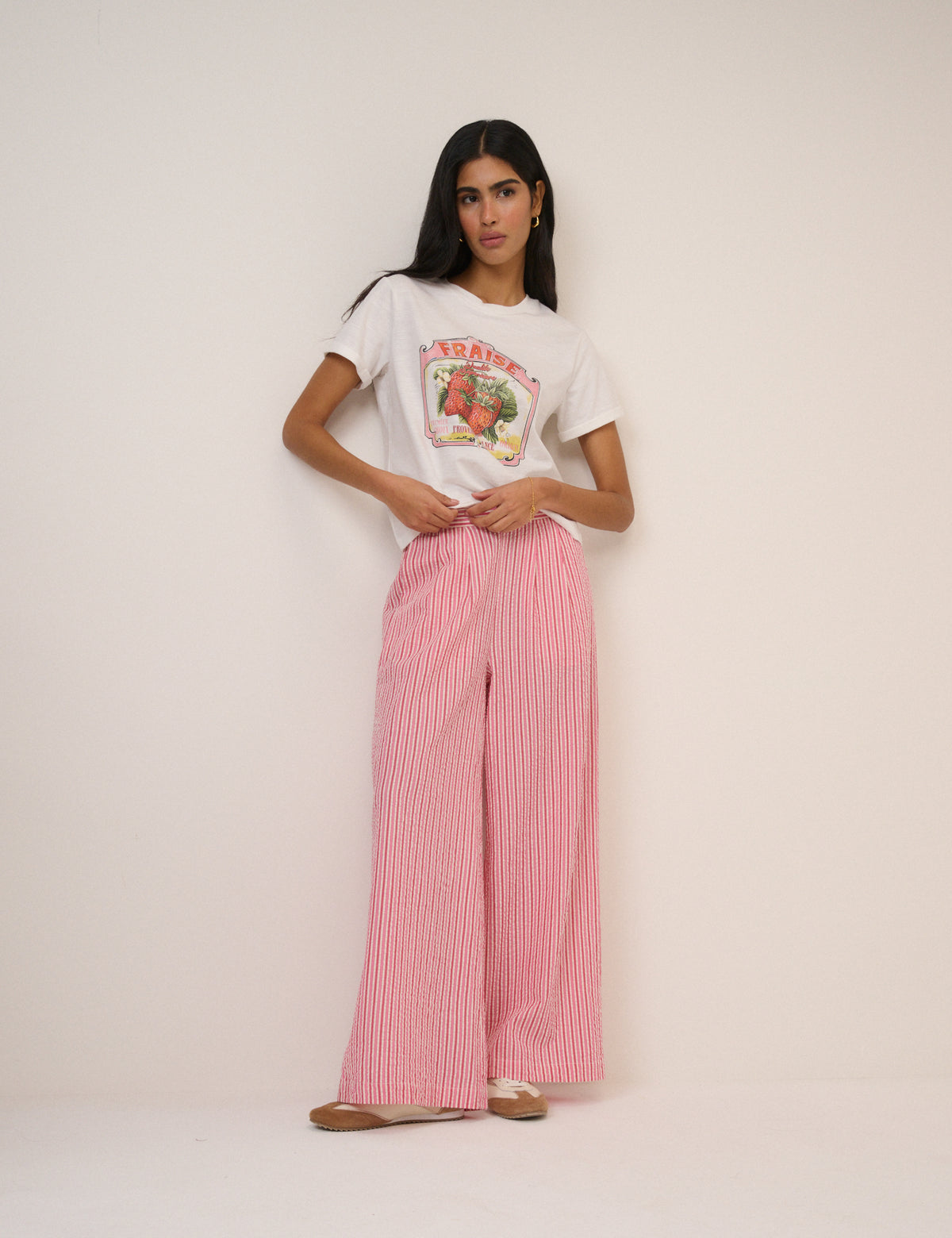 White Fruits Graphic T-Shirt