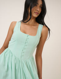 Mint Green Cora Midi Dress