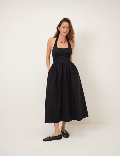 Sleeveless Halterneck Hallie Midi Dress