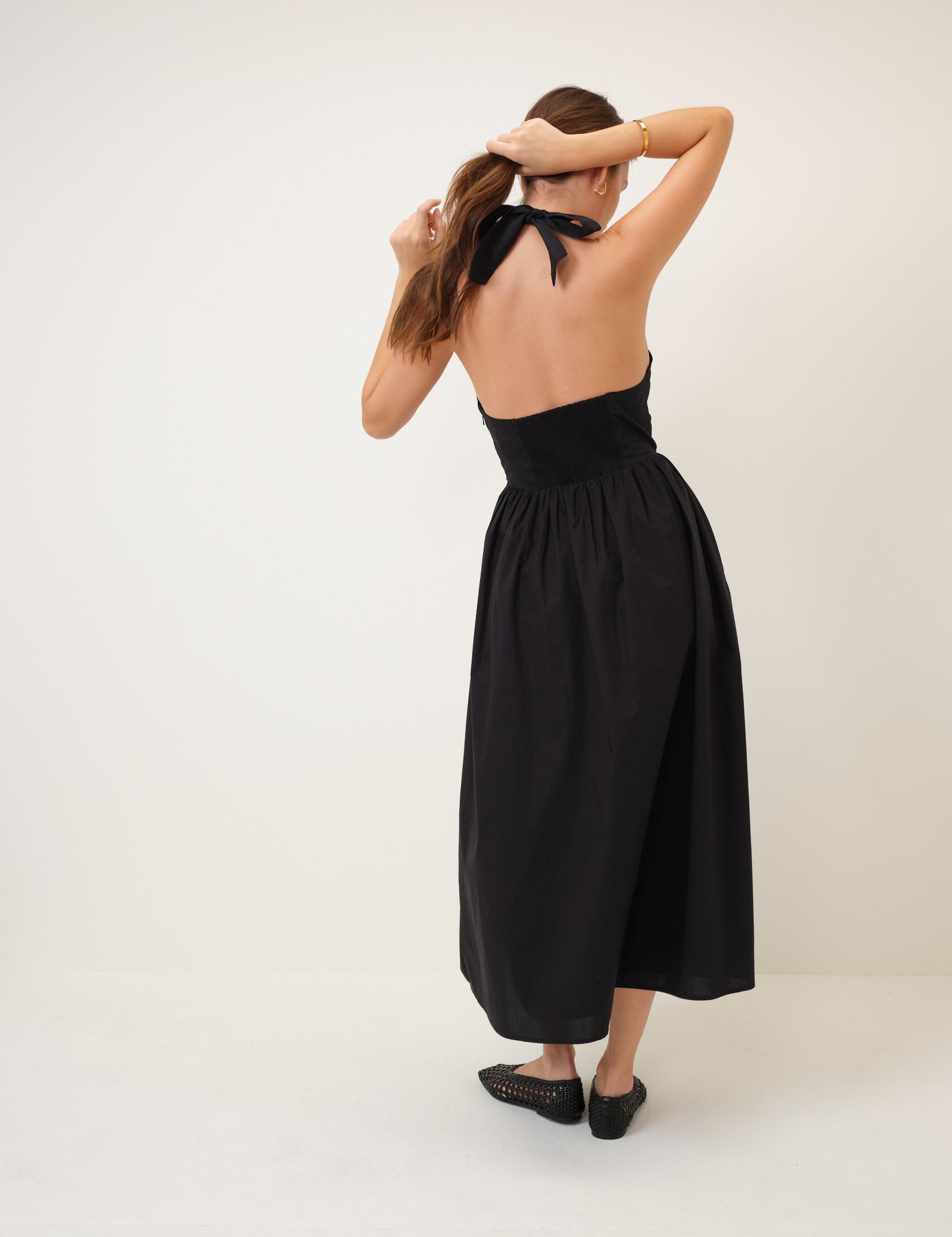 hallie midi dress The Hallie Bow Midi Dress S