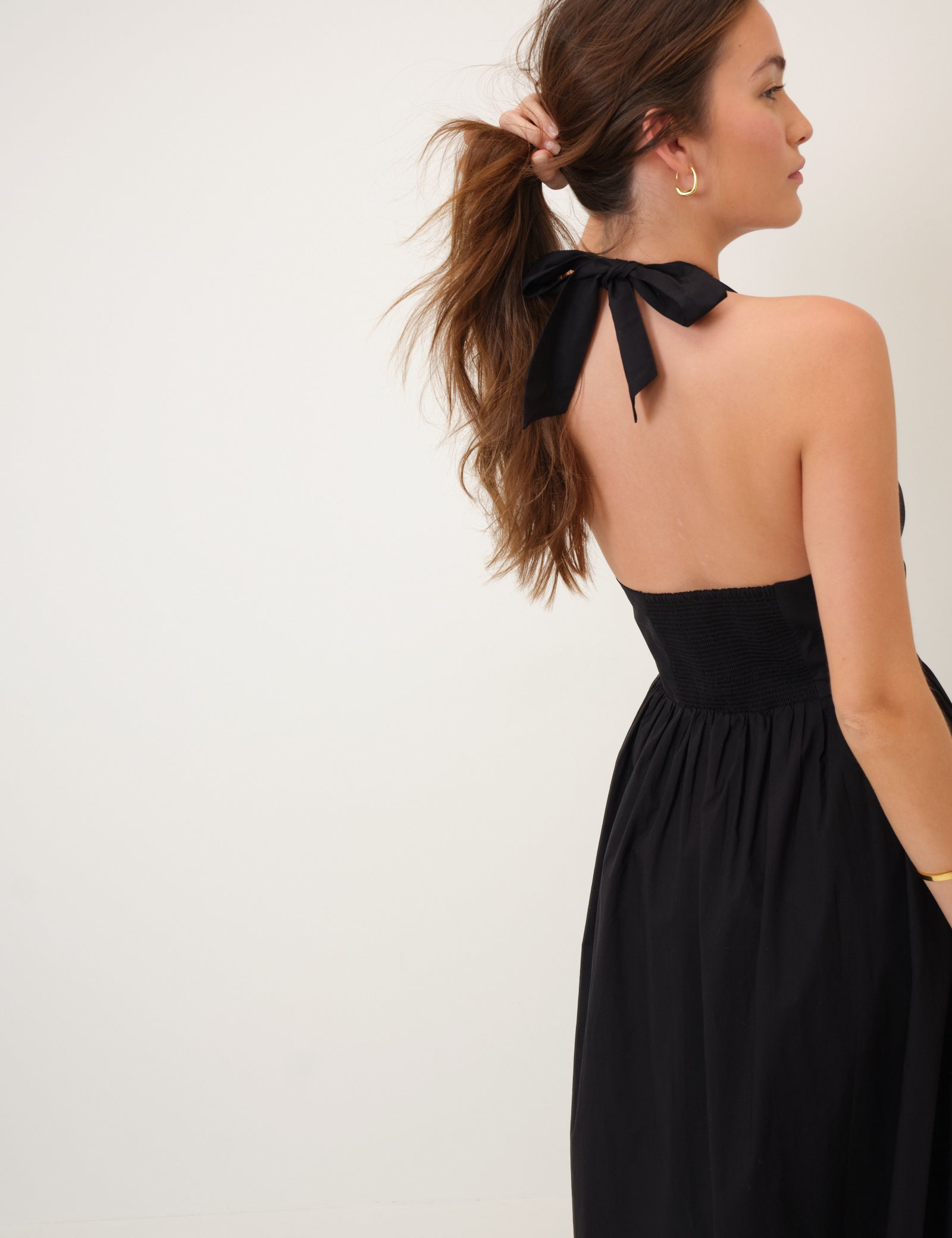Black Halterneck Hallie Midi Dress Black Halterneck Hallie Midi Dress