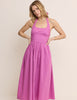 Pink Halterneck Hallie Midi Dress