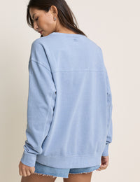 Light Blue Relaxed Fit Sweatshirt