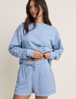 Light Blue Relaxed Fit Sweat Shorts